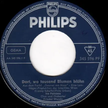 Ira Petrowa - Dort, Wo Tausend Blumen Blühn