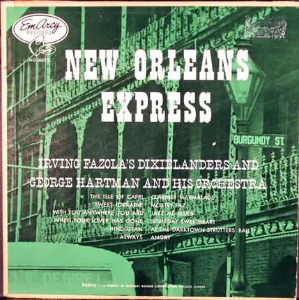 Irving Fazola's Dixielanders And George Hartman And His Orchestra - New Orleans Express
