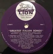 LP - Irving Joseph - Greatest Italian Songs