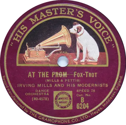 Irving Mills And His Modernists , McKinney's Cotton Pickers - At The Prom / The Way I Feel Today