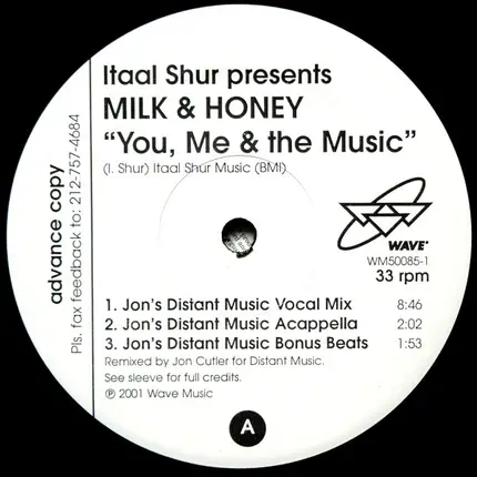 Itaal Shur Presents Milk & Honey - You, Me & The Music
