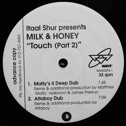 Itaal Shur Presents Milk & Honey - Touch (Part 2)