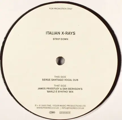 Italian X-Rays - Strip Down