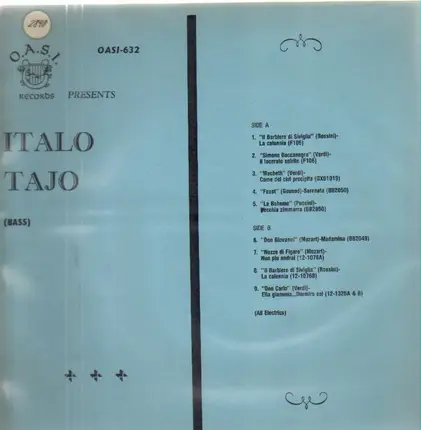 Italo Tajo - Collection