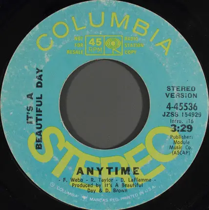 It's A Beautiful Day - Anytime