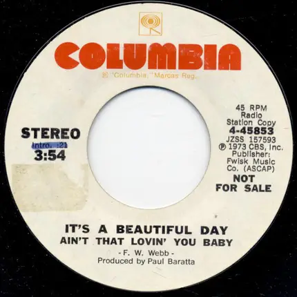 It's A Beautiful Day - Ain't That Lovin' You Baby