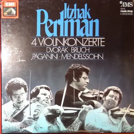 Itzhak Perlman , Antonín Dvořák , Max Bruch , Niccolò Paganini , Felix Mendelssohn-Bartholdy - 4 Violinkonzerte, Dvorak, Bruch, Paganini, Mendelssohn