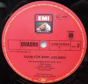 LP - Händel / Spohr / Wieniawski a.o. - Duos Für Zwei Violinen (Perlman, Zukerman) - Quadrophonic