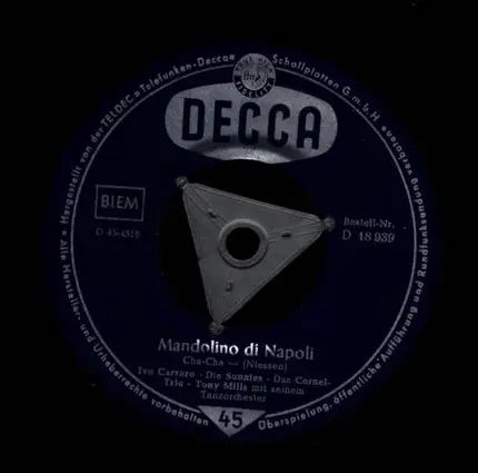 Ivo Carraro , Die Suniies , Das Cornel-Trio - Ein Wunder / Mandolino Di Napoli