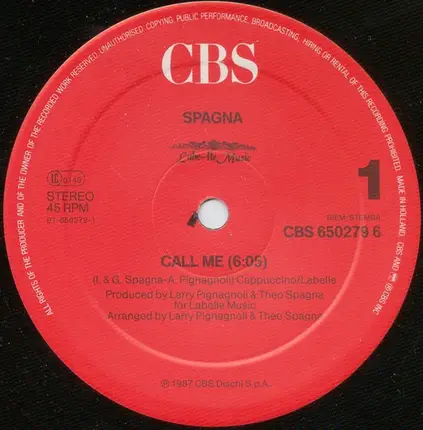Ivana Spagna - Call Me