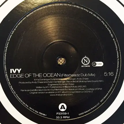 Ivy - Edge Of The Ocean (Filterheadz Mix)