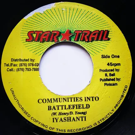 Iyashanti - Communities Into Battlefield