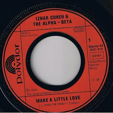 Izhar Cohen & The Alpha-Beta - Make A Little Love