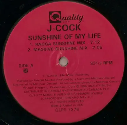 J-Cock - Sunshine Of My Life