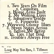 CD - J. Tillman - Long May You Run, J. Tillman - Ltd.ed., Cardboard sleeve