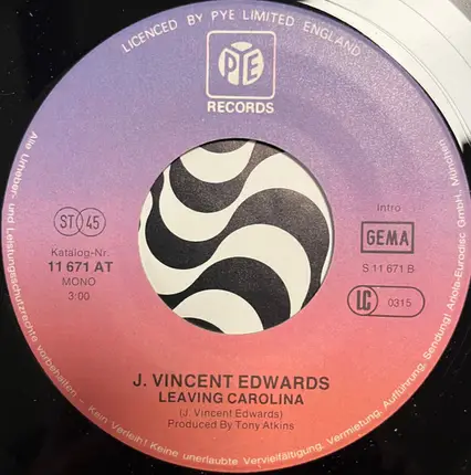 J. Vincent Edwards - Back To The Island / Leaving Carolina