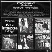 7inch Vinyl Single - J. Vincent Edwards - Hands Off / Never Too Late