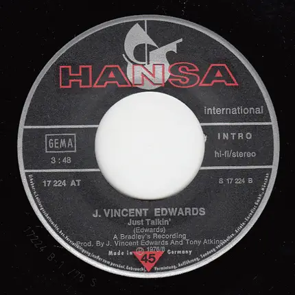 J. Vincent Edwards - Just For You