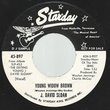 J. David Sloan - Young Widow Brown / Sleep Woman Sleep