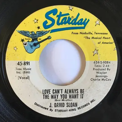 J. David Sloan - Heaven Help My Soul / Love Can't Always Bee The Way You Want It