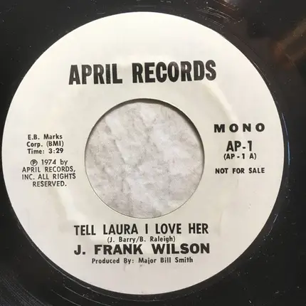 J. Frank Wilson - Tell Laura I Love Her