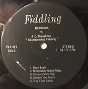 LP - J.C. Broughton - Championship Fiddling