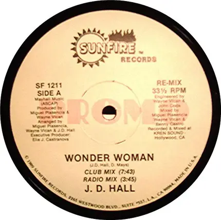 J.D. Hall - Wonder Woman Re-Mix