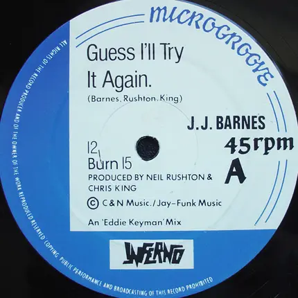 J.J. Barnes - Guess I'll Try It Again