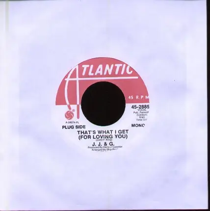 J.J. & G. - That's What I Get (For Loving You) MONO/STEREO