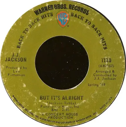 J.J. Jackson - But It's Alright / Four Walls