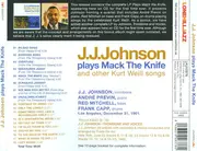 CD - J.J. Johnson - Plays Mack The Knife