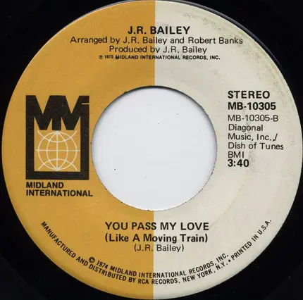 J.R. Bailey - The Entertainer (If They Could Only See Me Now)