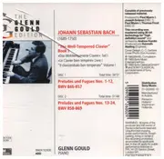 Double CD - Glenn Gould - Bach: Well-Tempered Clavier V.1 - incl. Booklet