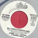7inch Vinyl Single - J.T. Taylor & Regina Belle / James Newton Howard - All I Want Is Forever