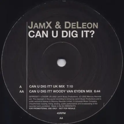 JamX & De Leon - Can U Dig It?