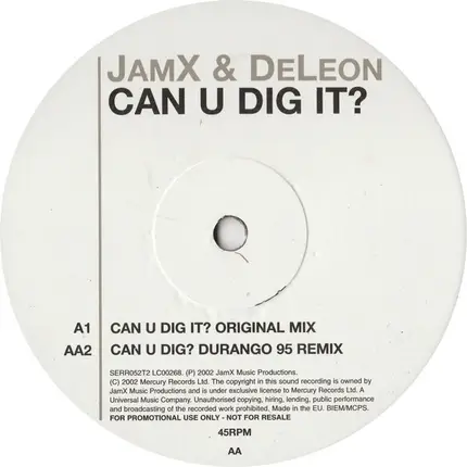 JamX & De Leon - Can U Dig It?