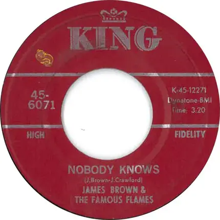 James Brown & The Famous Flames - Bring It Up / Nobody Knows