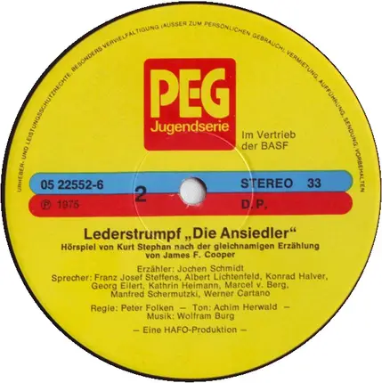 Lederstrumpf - 3/ Die Ansiedler