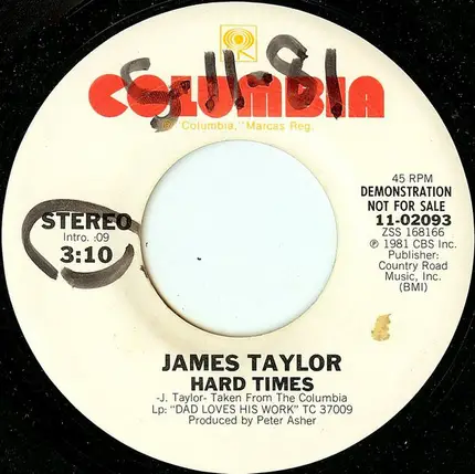 James Taylor - Hard Times