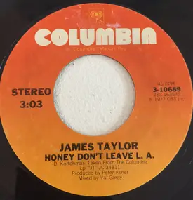 James Taylor - Honey Don't Leave L.A.