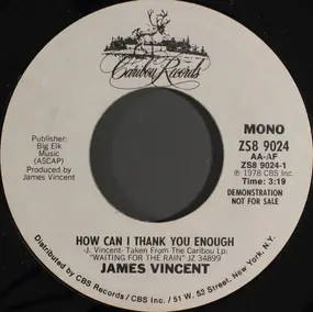 James Vincent - How Can I Thank You Enough