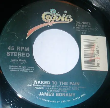 James Bonamy - Naked To The Pain