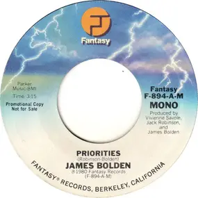 James Bolden - Priorities