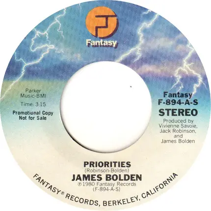James Bolden - Priorities