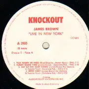 Double LP - James Brown - Live In New York