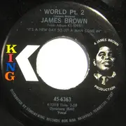 7inch Vinyl Single - James Brown - I Cried / World Pt. 2