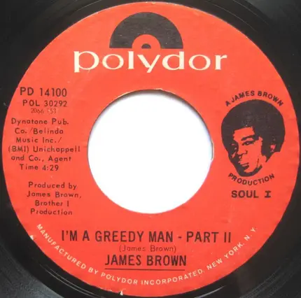 James Brown - I'm A Greedy Man