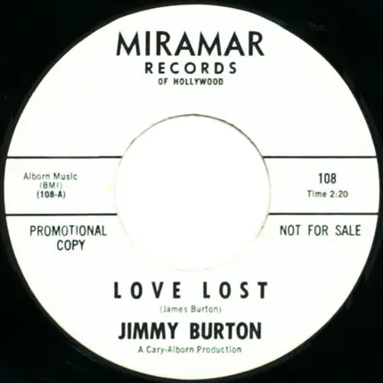James Burton - Love Lost / Jimmy's Blues