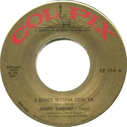James Darren - Angel Face / I Don't Wanna Lose Ya