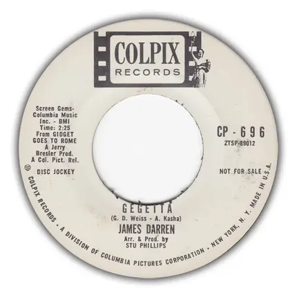 James Darren - Gegetta / Grande Luna Italiana